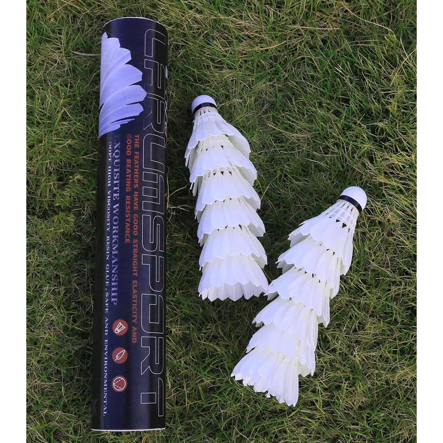 Paquete de 12 Volantes de Bádminton Larumsport - Alta Velocidad