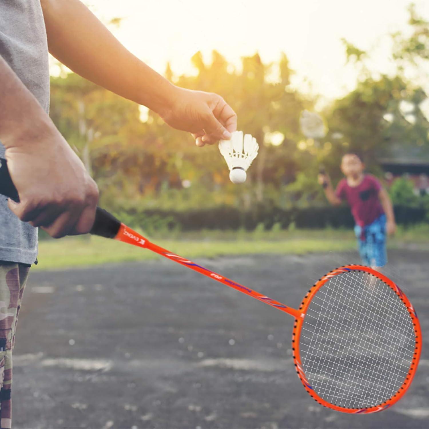 Conjunto de Raquetas de Bádminton KEVENZ Fibra de Carbono 2U