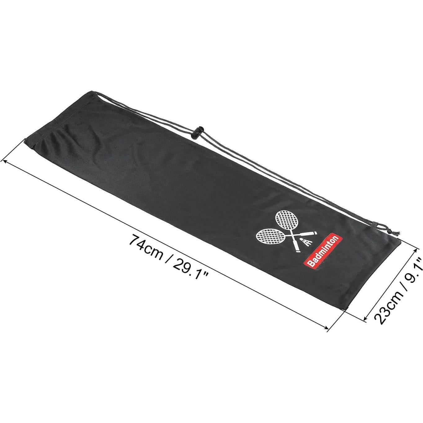 Funda Suave para Raqueta de Bádminton PATIKIL 74x23cm Negra
