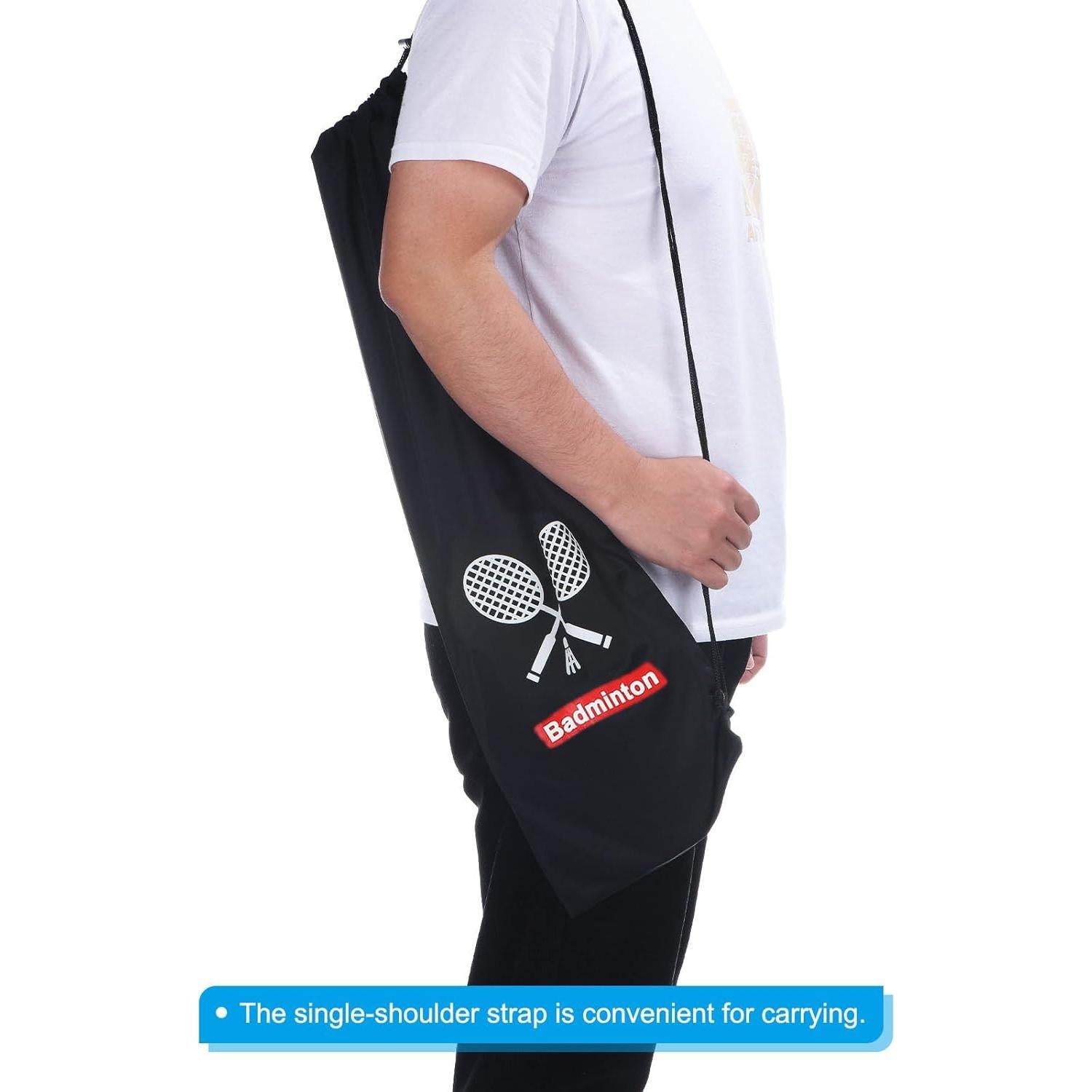 Funda Suave para Raqueta de Bádminton PATIKIL 74x23cm Negra