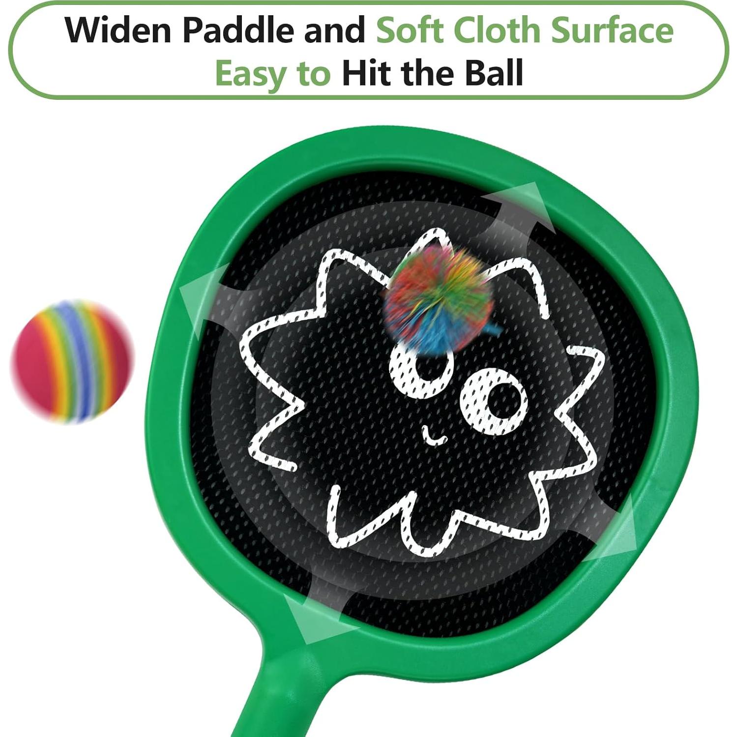 Juego de Palas y Pelotas Rebotadoras Smartwo para Niños y Adultos