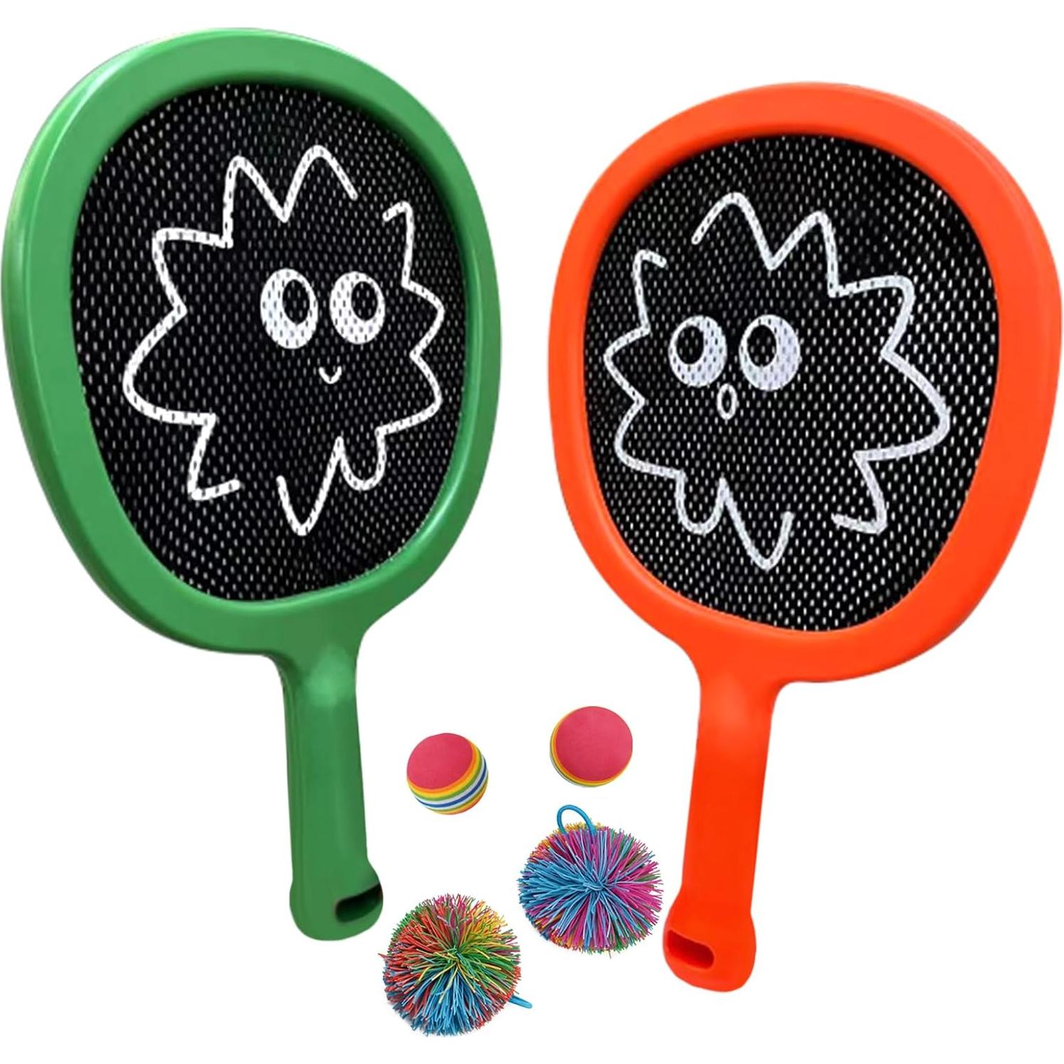 Juego de Palas y Pelotas Rebotadoras Smartwo para Niños y Adultos