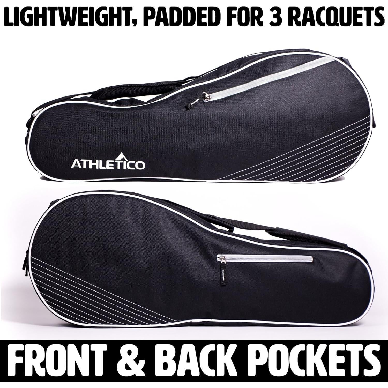 Bolsa de Tenis Athletico Competitor 3 Raquetas Acolchada