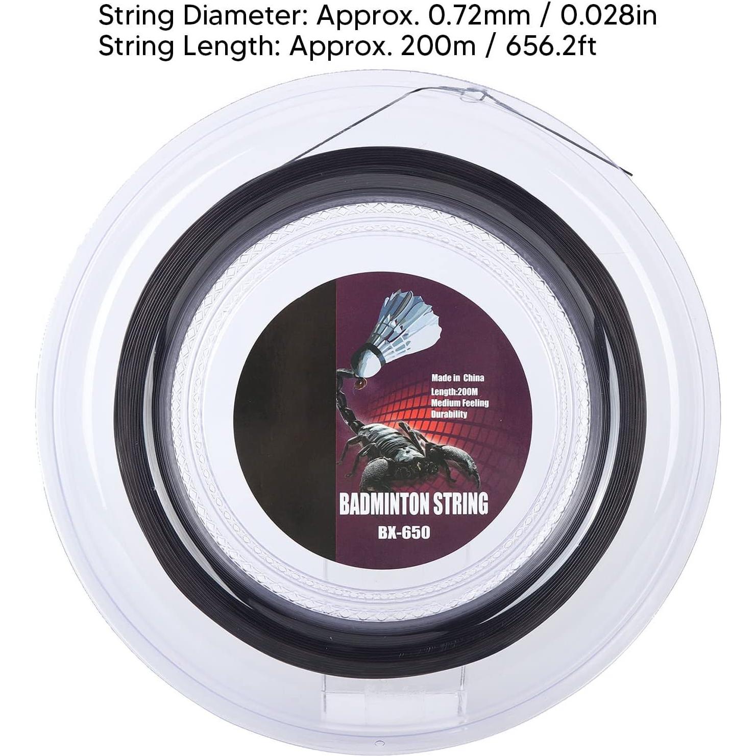 Cuerda de Bádminton Keenso BX650 200m Nylon 0.72mm