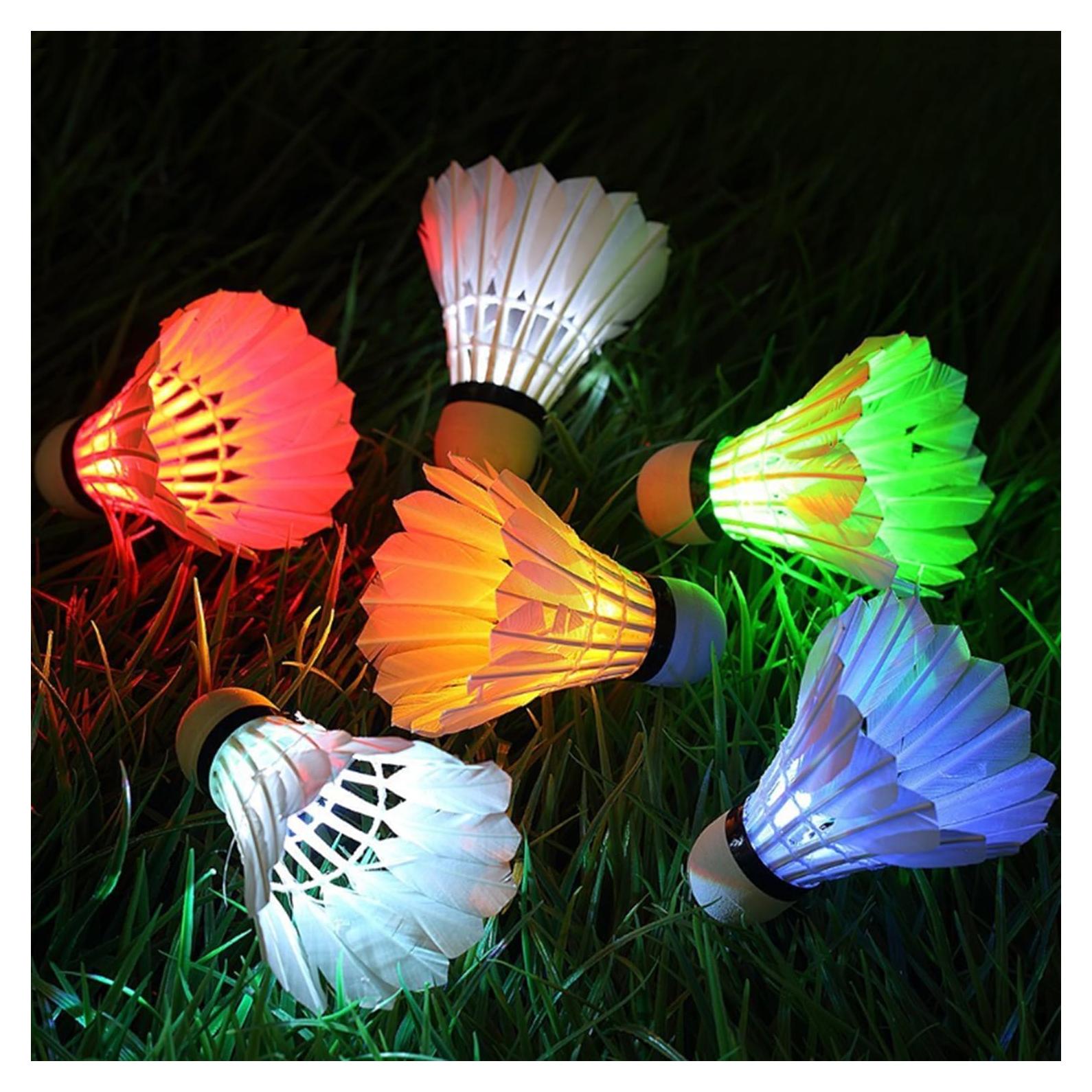 Volantes de Bádminton LED ZHENAN P401 Multicolor 4 Pcs