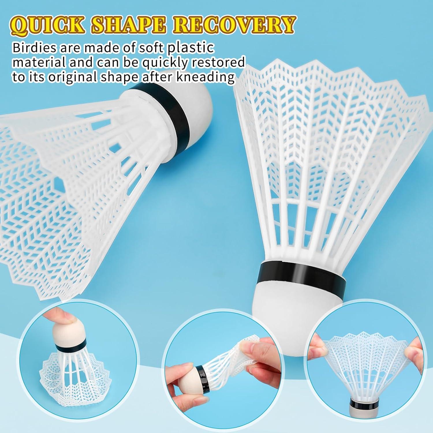 Volantes de Bádminton Hysagtek 12 Pcs Entrenamiento Fitness