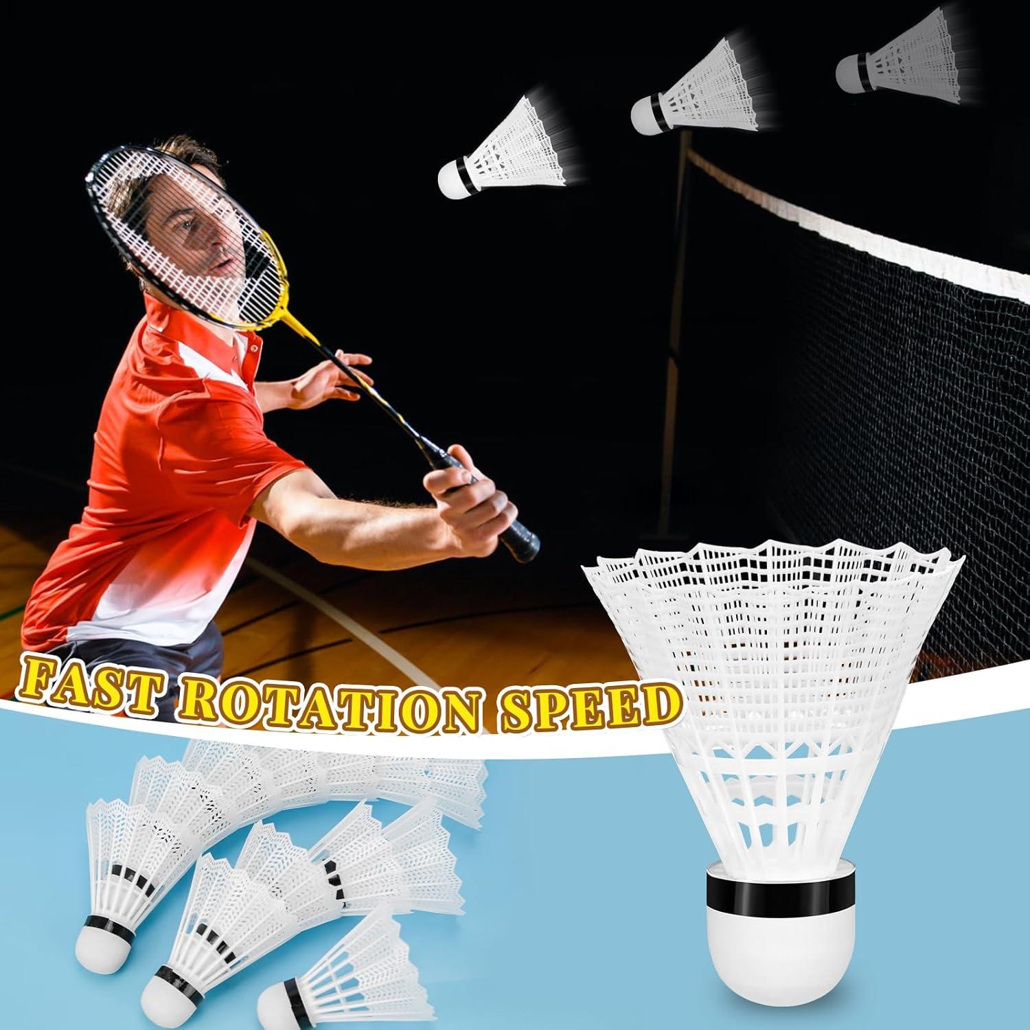 Volantes de Bádminton Hysagtek 12 Pcs Entrenamiento Fitness