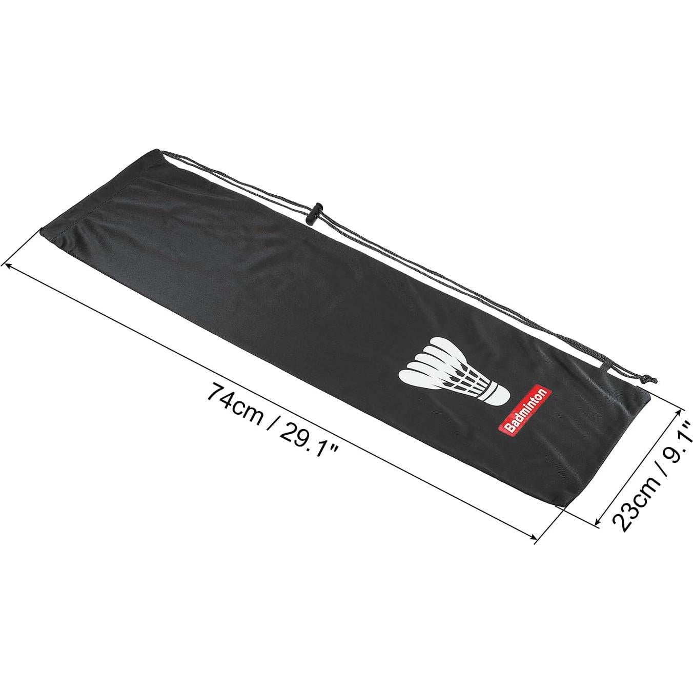 Funda de Raqueta de Bádminton PATIKIL Suave 74x23cm Negra