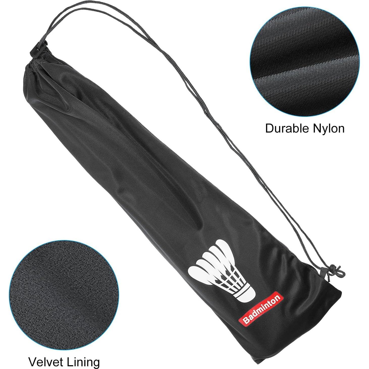 Funda de Raqueta de Bádminton PATIKIL Suave 74x23cm Negra