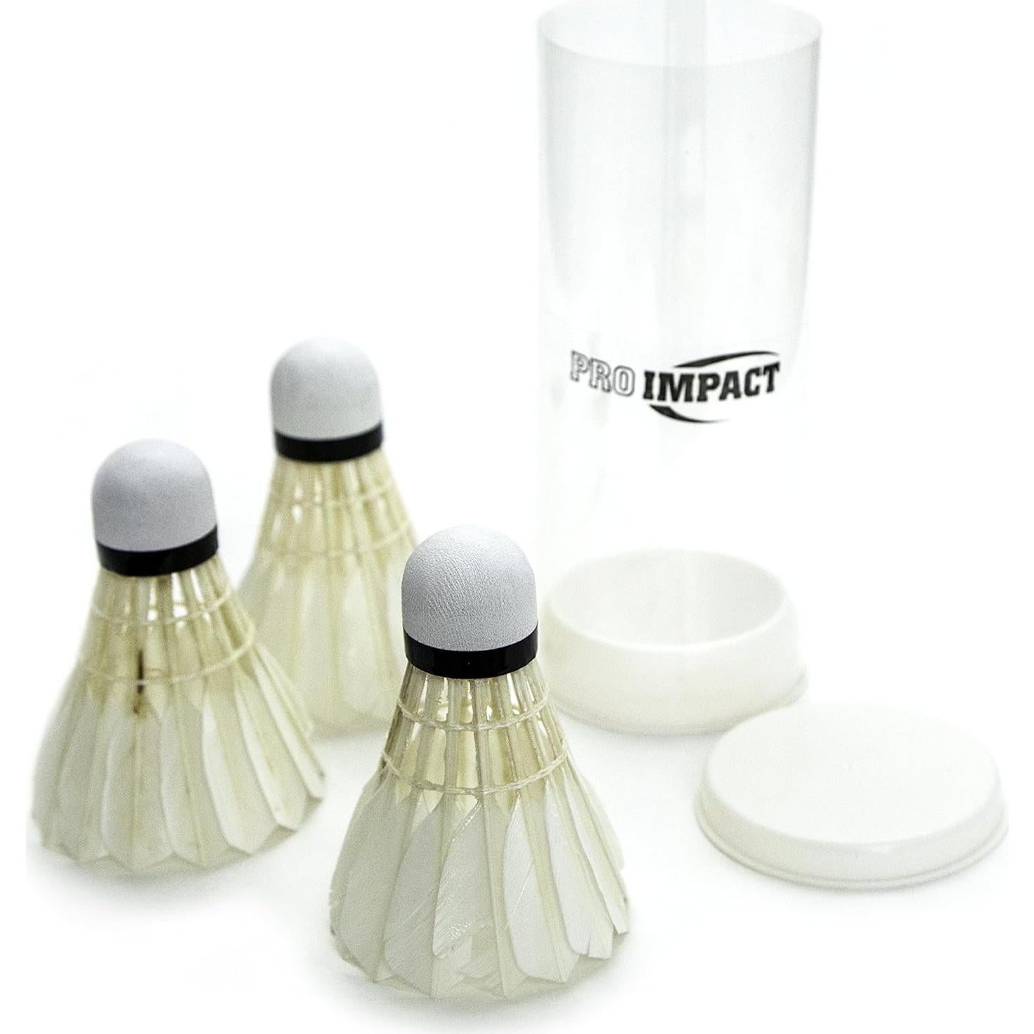 Conjunto de Bádminton Pro Impact - 2 Raquetas y 3 Volantes