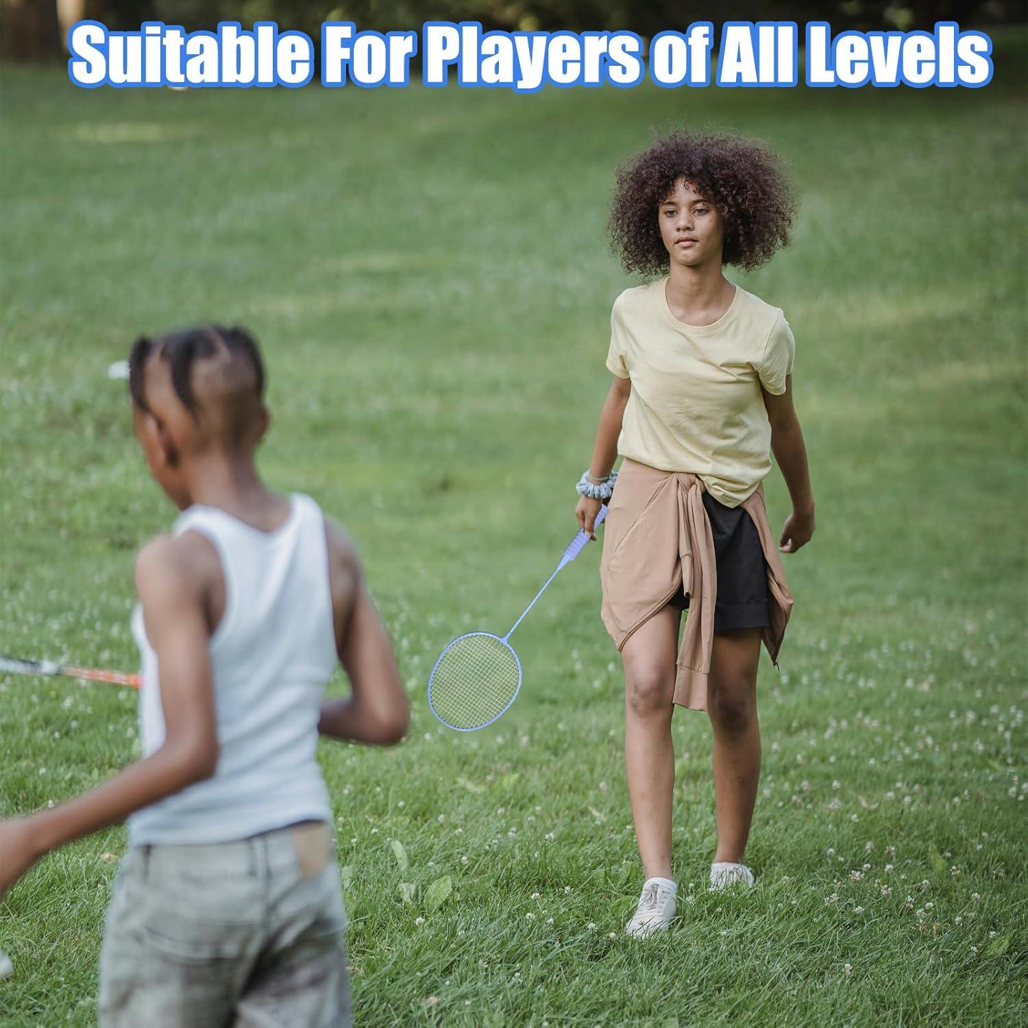 Juego de Raquetas de Bádminton Magicorange BadmRac-5 con Red y Bolsa