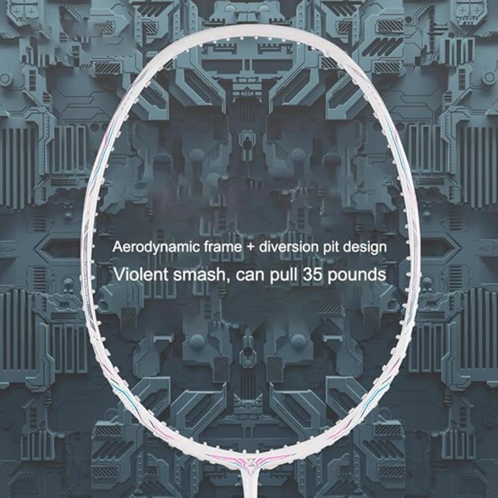 Juego de Raquetas de Bádminton AIRZHANYU Ultra Ligera 82g