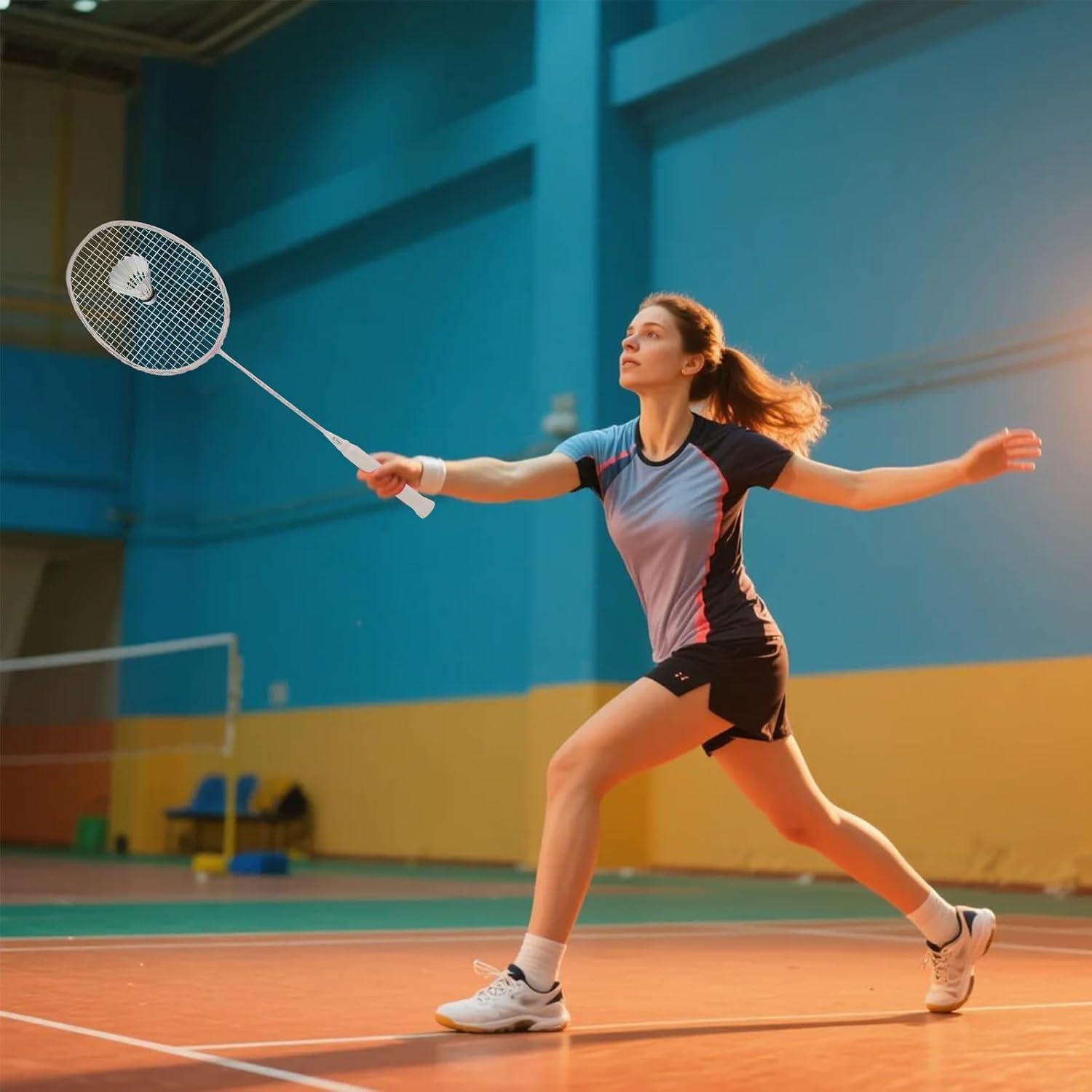 Juego de Raquetas de Bádminton AIRZHANYU Ultra Ligera 82g
