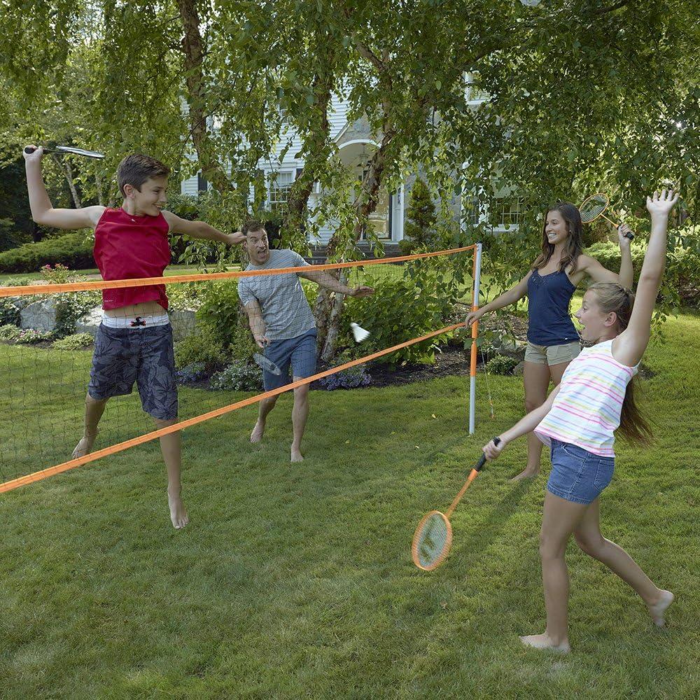 Conjunto de Bádminton Franklin Sports con 4 Raquetas y Red