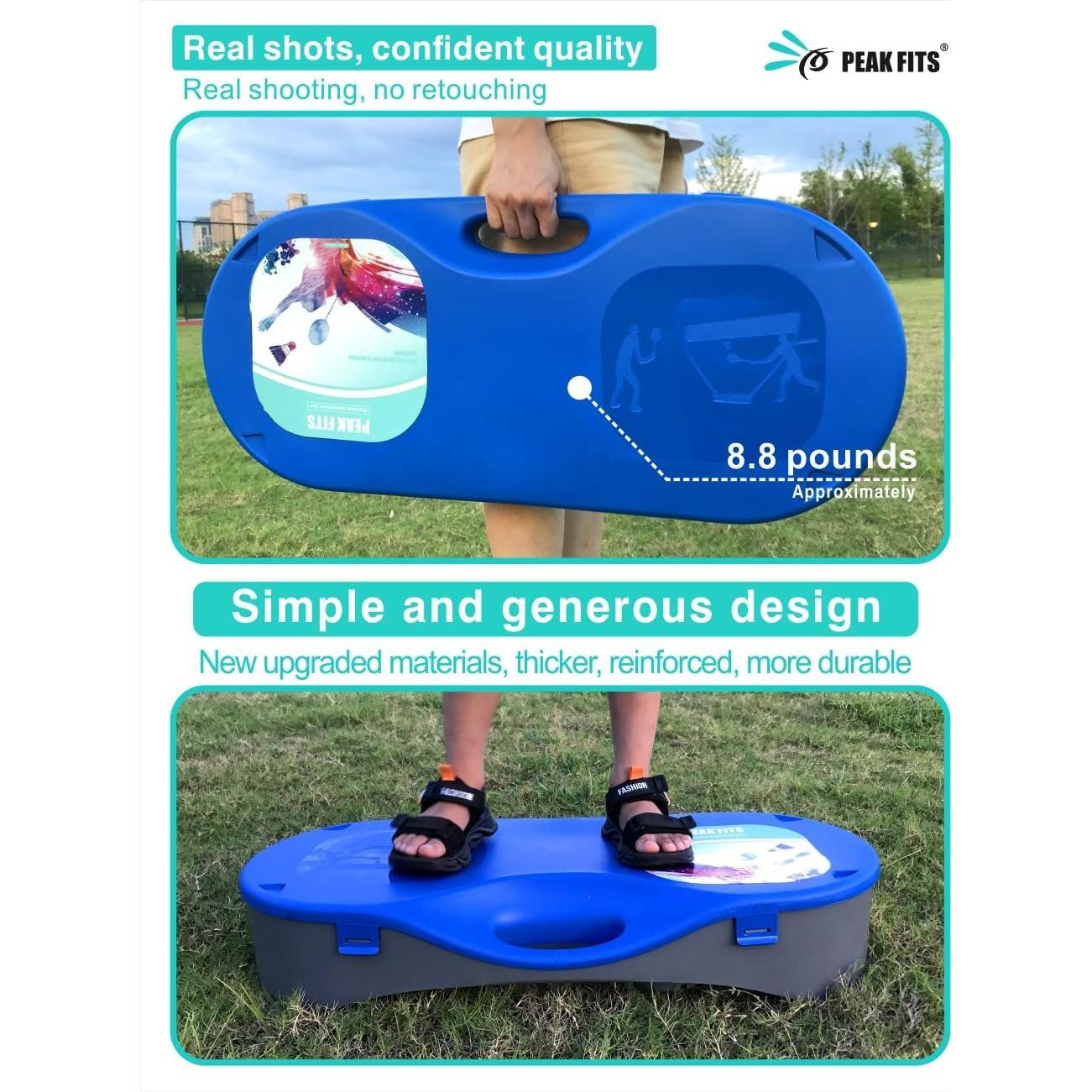 Juego Completo de Bádminton Peak Fits - Red Portátil 3.05x1.52m