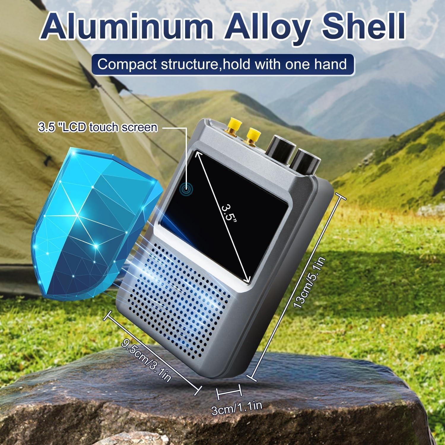 Receptor SDR Malachite DSP2 Portátil 10kHz-2GHz 5000mAh