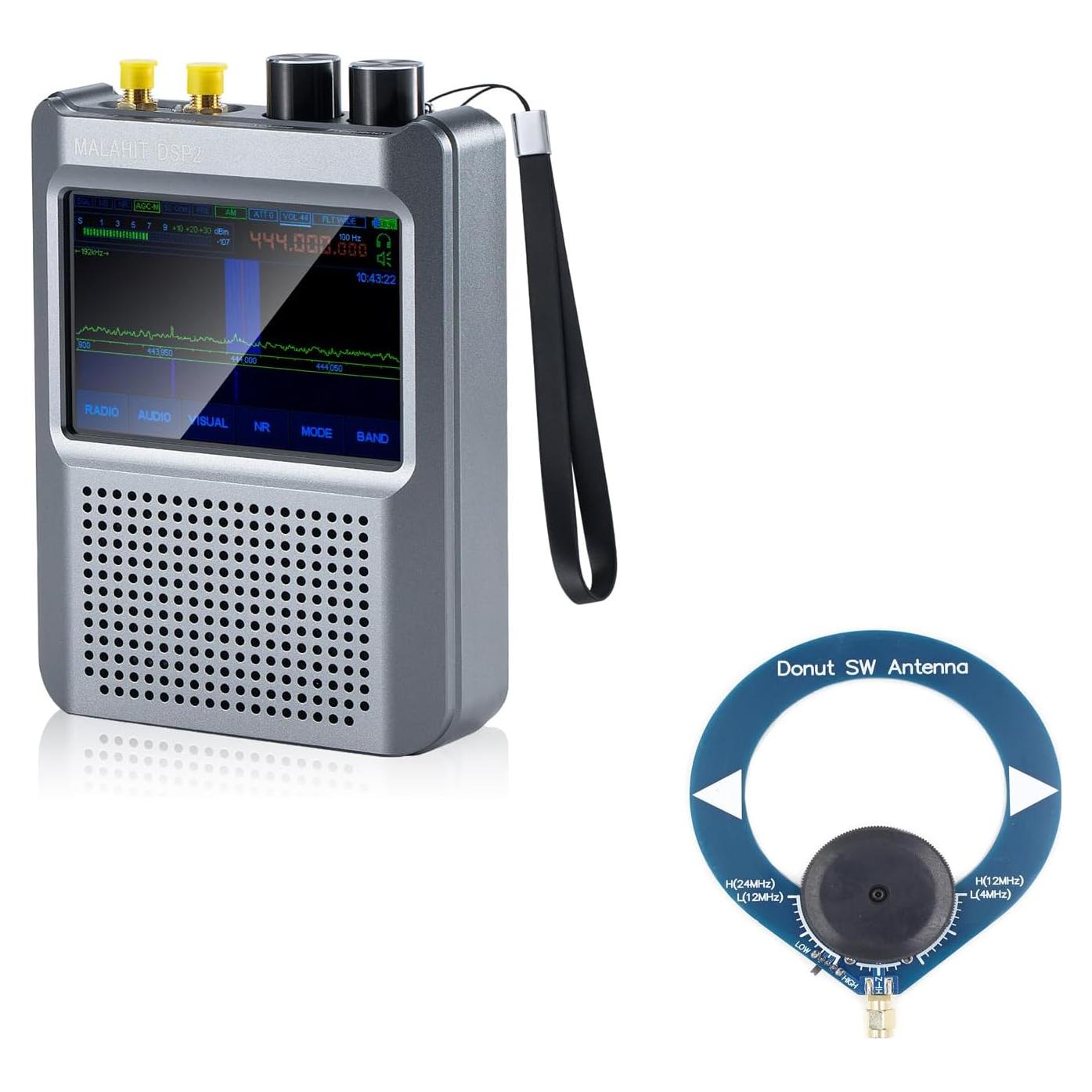 Receptor de Radio SDR Malachite V2.4 GOOZEEZOO con Antena Mini Loop