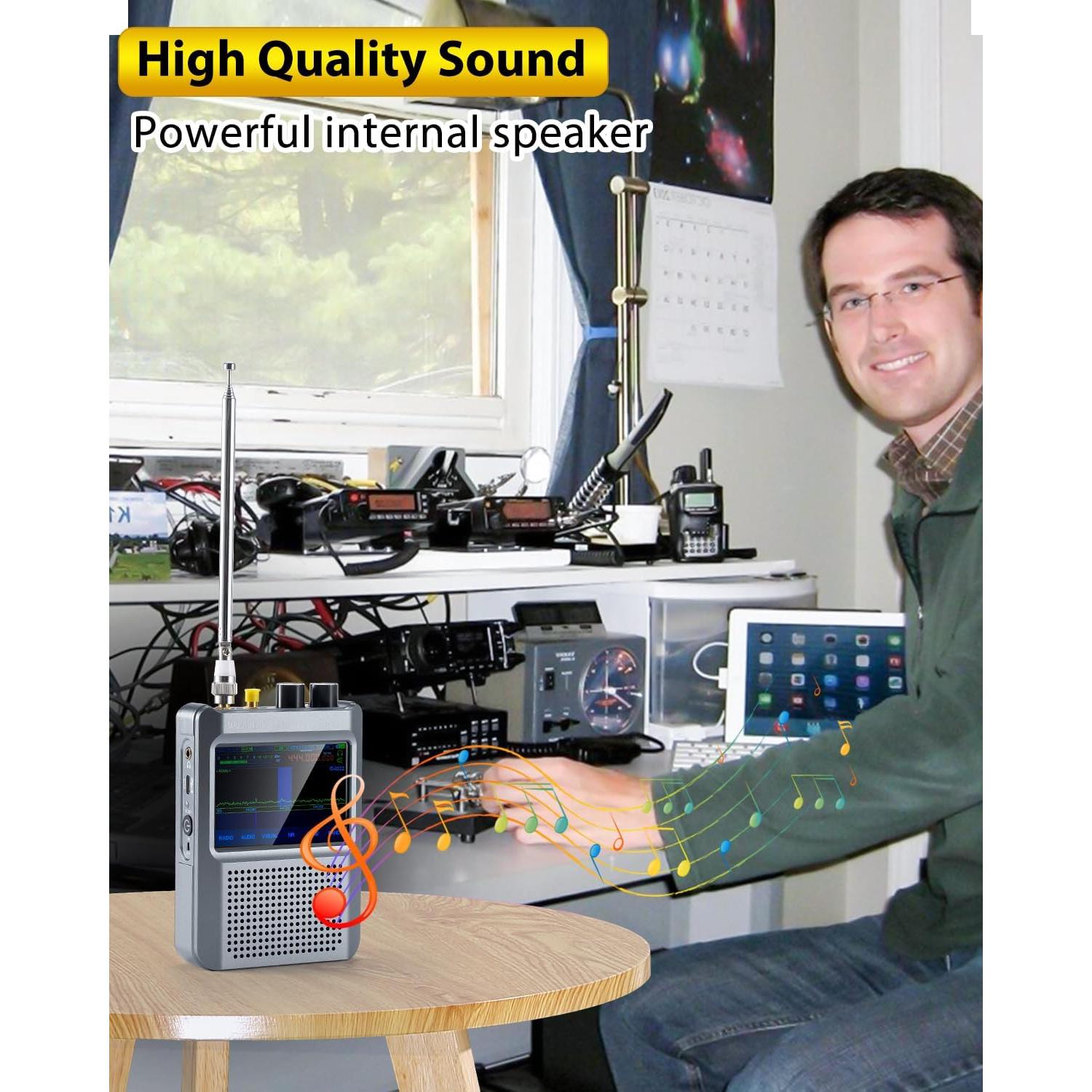 Receptor de Radio SDR Malachite V2.4 GOOZEEZOO con Antena Mini Loop