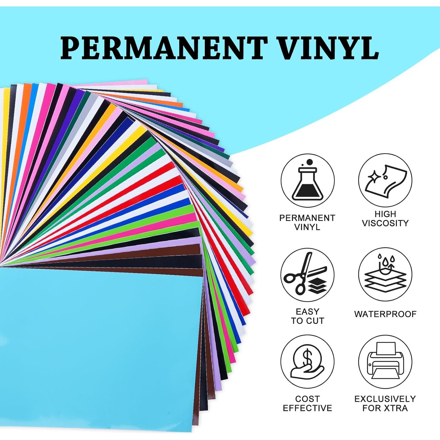 Vinilo Adhesivo Permanente UCEC 51 Pack 24.1x30.5 cm 22 Colores