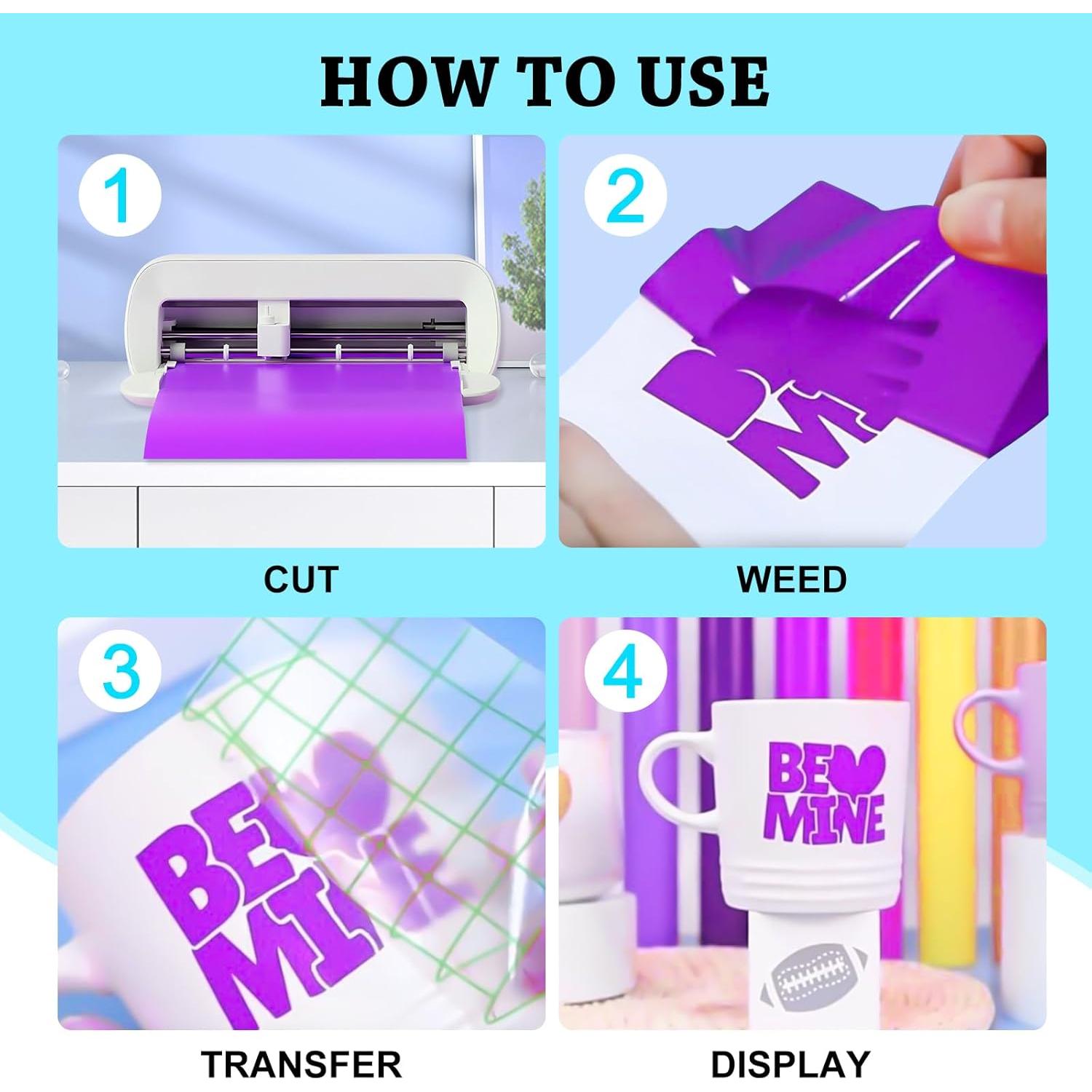 Vinilo Adhesivo Permanente UCEC 51 Pack 24.1x30.5 cm 22 Colores