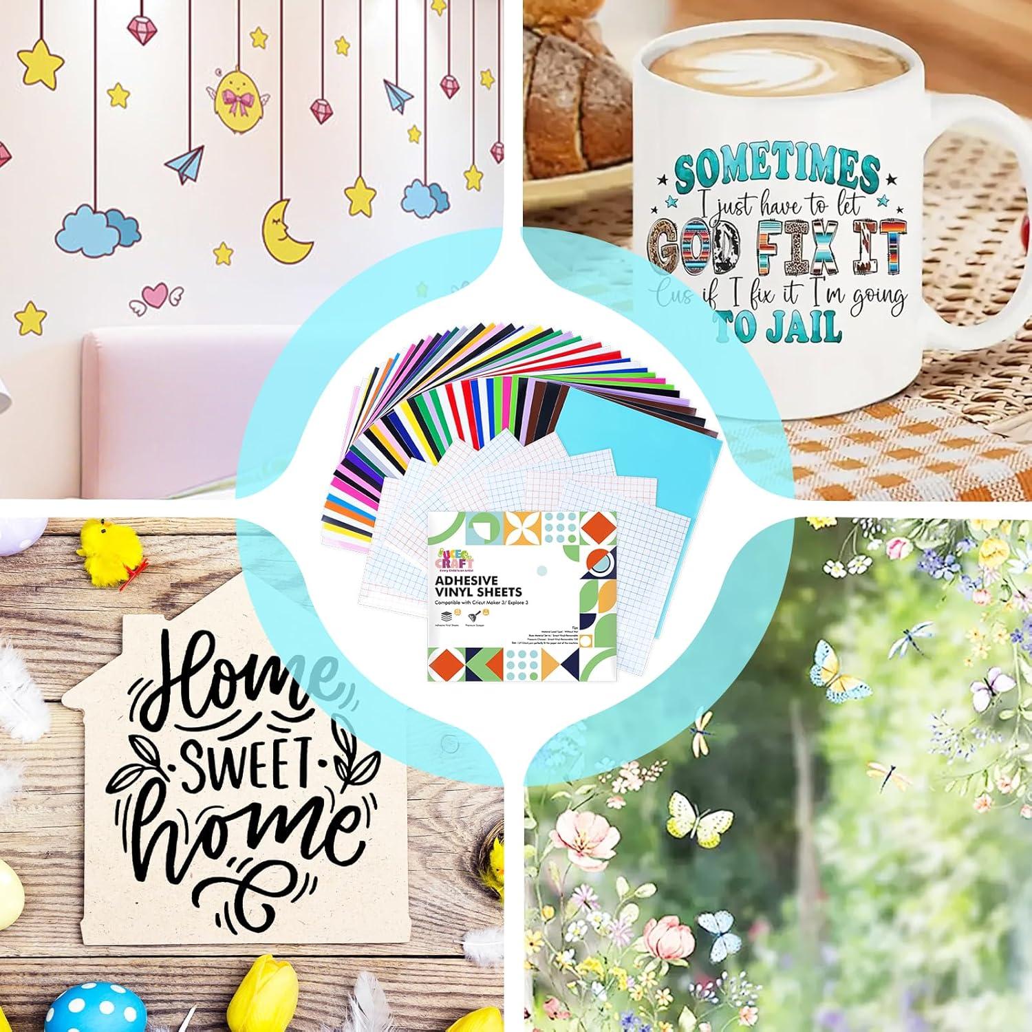 Vinilo Adhesivo Permanente UCEC 51 Pack 24.1x30.5 cm 22 Colores