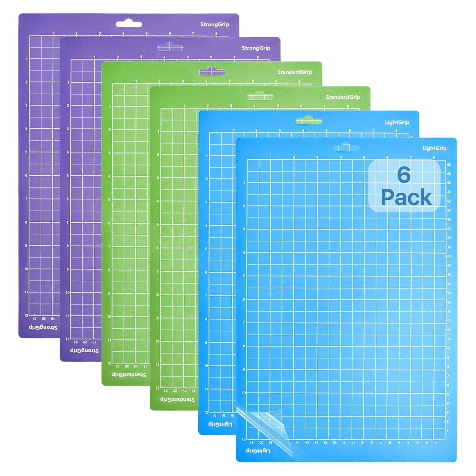 Paquete de 6 Alfombrillas de Corte Boocalny para Cricut Joy 21.6x30.5cm