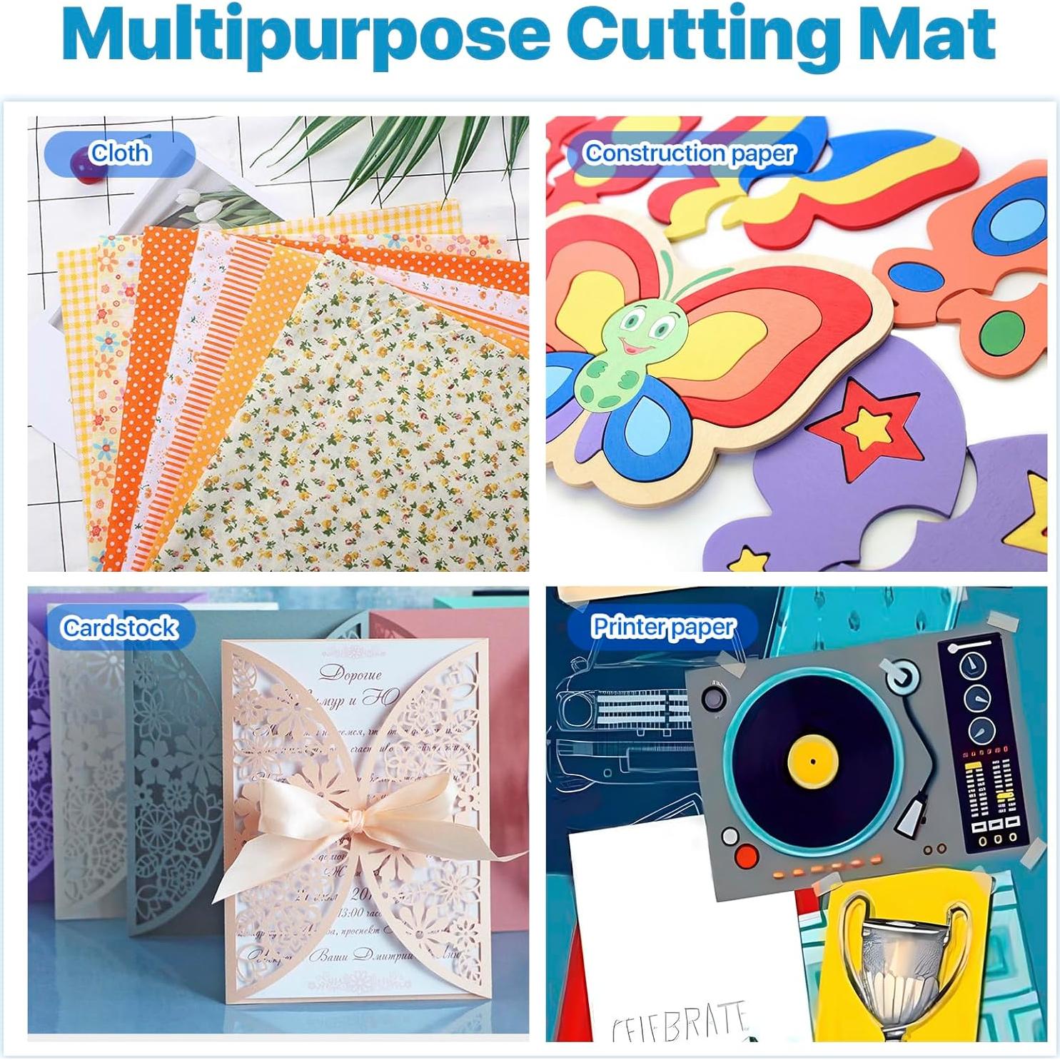 Paquete de 6 Alfombrillas de Corte Boocalny para Cricut Joy 21.6x30.5cm