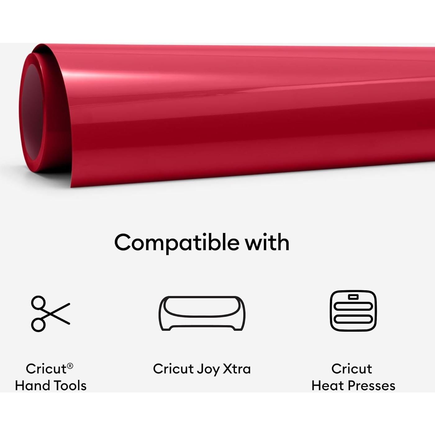 Vinilo Termoadhesivo Cricut Joy Xtra 24x60.9cm Rojo