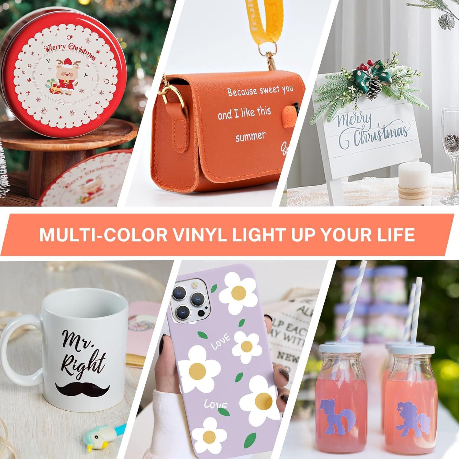 Vinilo Adhesivo Permanente HAWERSI 72 Hojas 30.5x21.6cm Multicolor