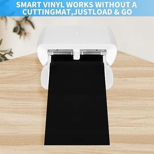 Vinilo Adhesivo Permanente MeYuxg 118x21.6cm Negro para Cricut