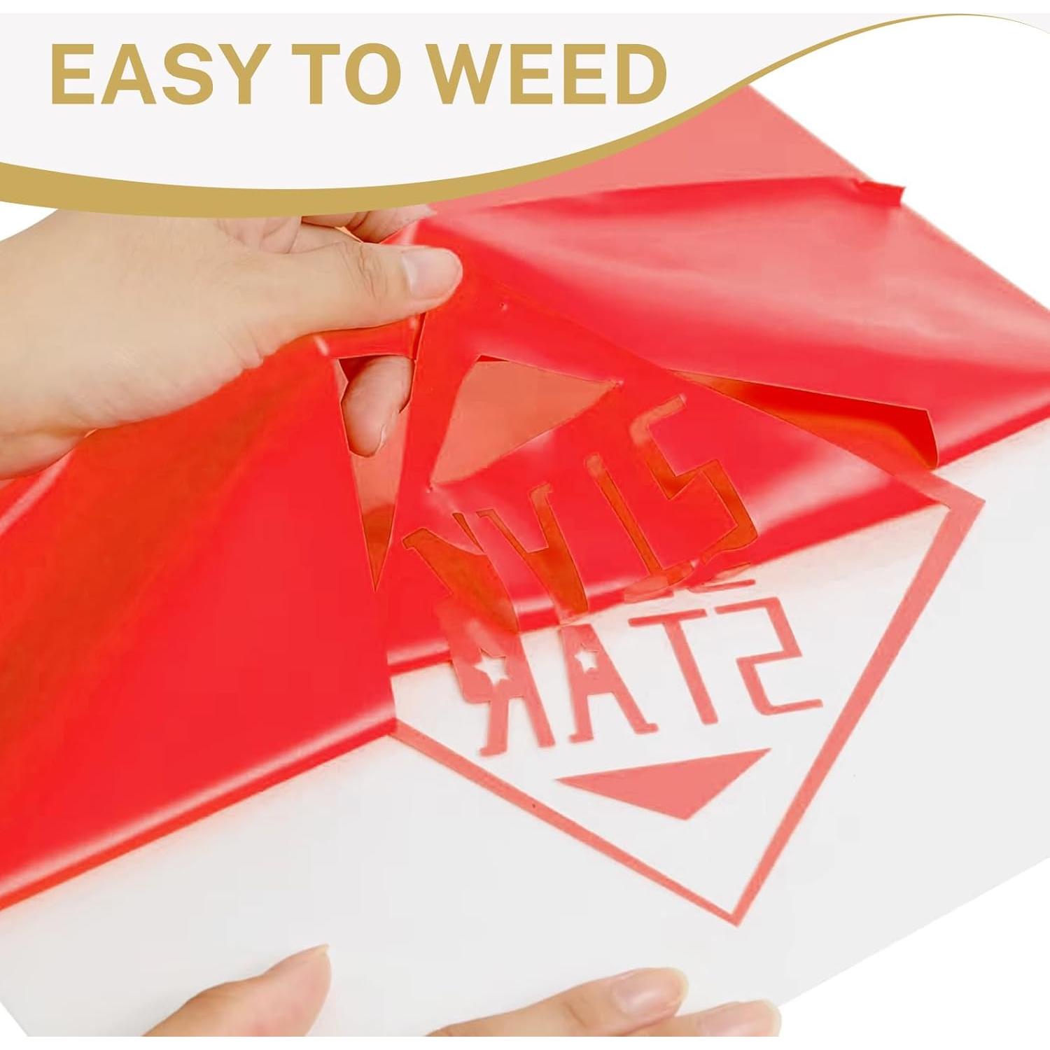 Vinilo Termoadhesivo HAWERSI 24.13x91.44cm 5 Colores para Cricut