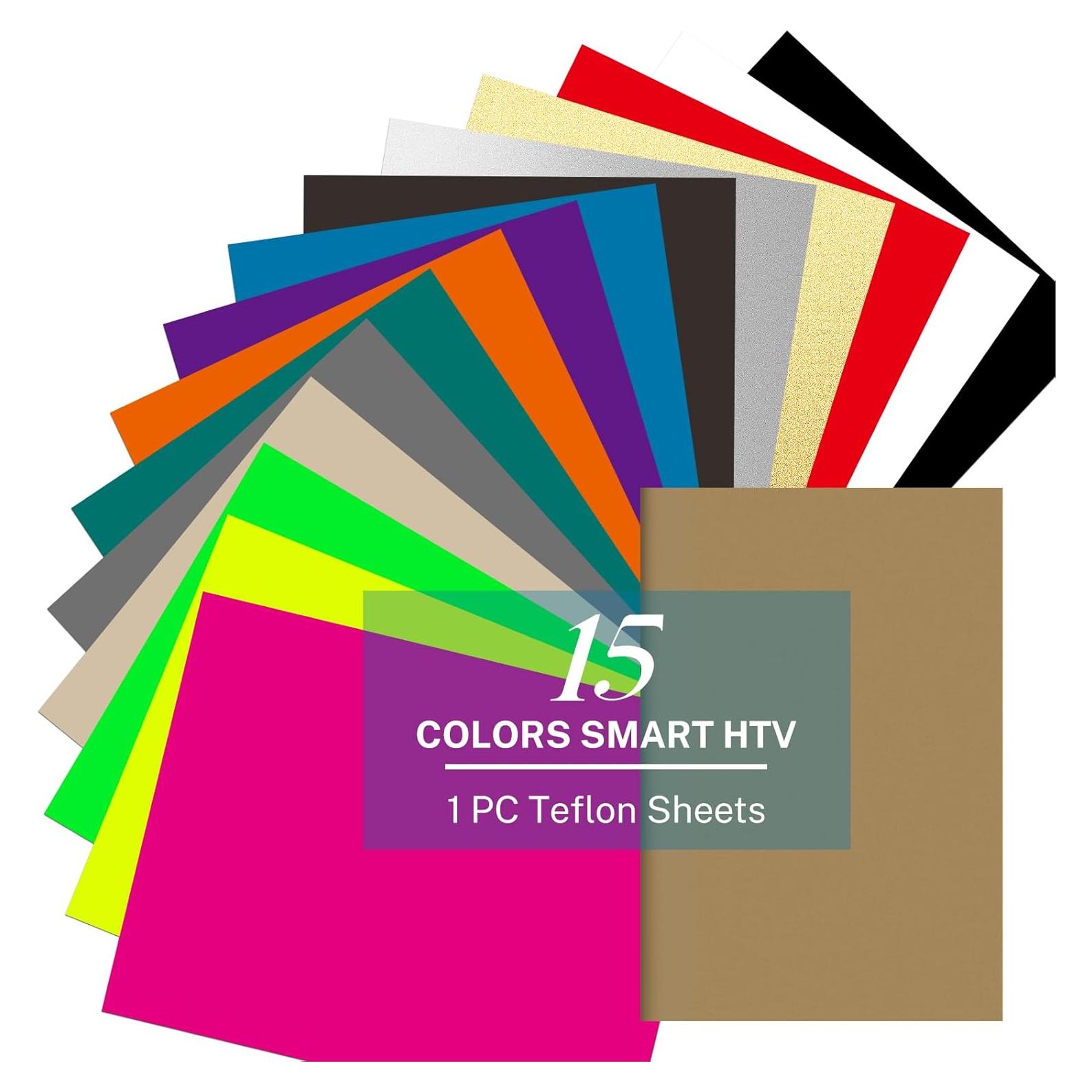 Paquete de 16 Piezas de Vinilo Termoadhesivo HAWERSI 24.1x30.5cm