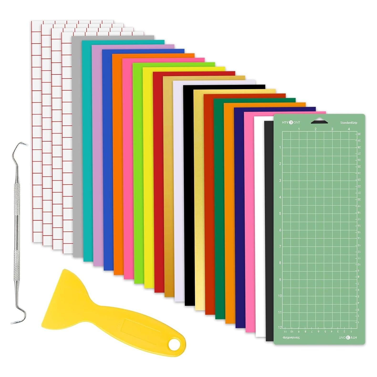 Kit de Accesorios 24PCS HTVRONT para Cricut Joy - Vinilo y Herramientas