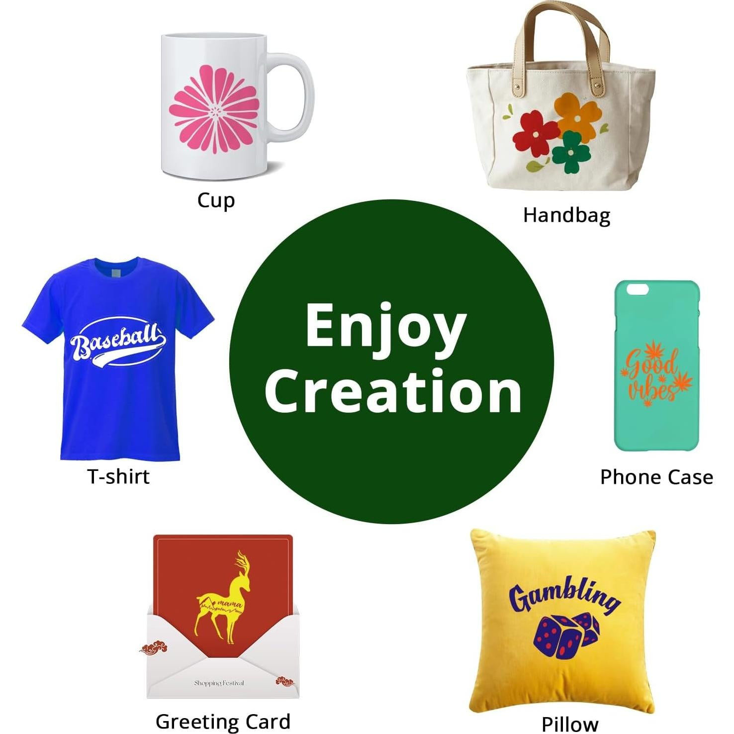 Kit de Accesorios 24PCS HTVRONT para Cricut Joy - Vinilo y Herramientas