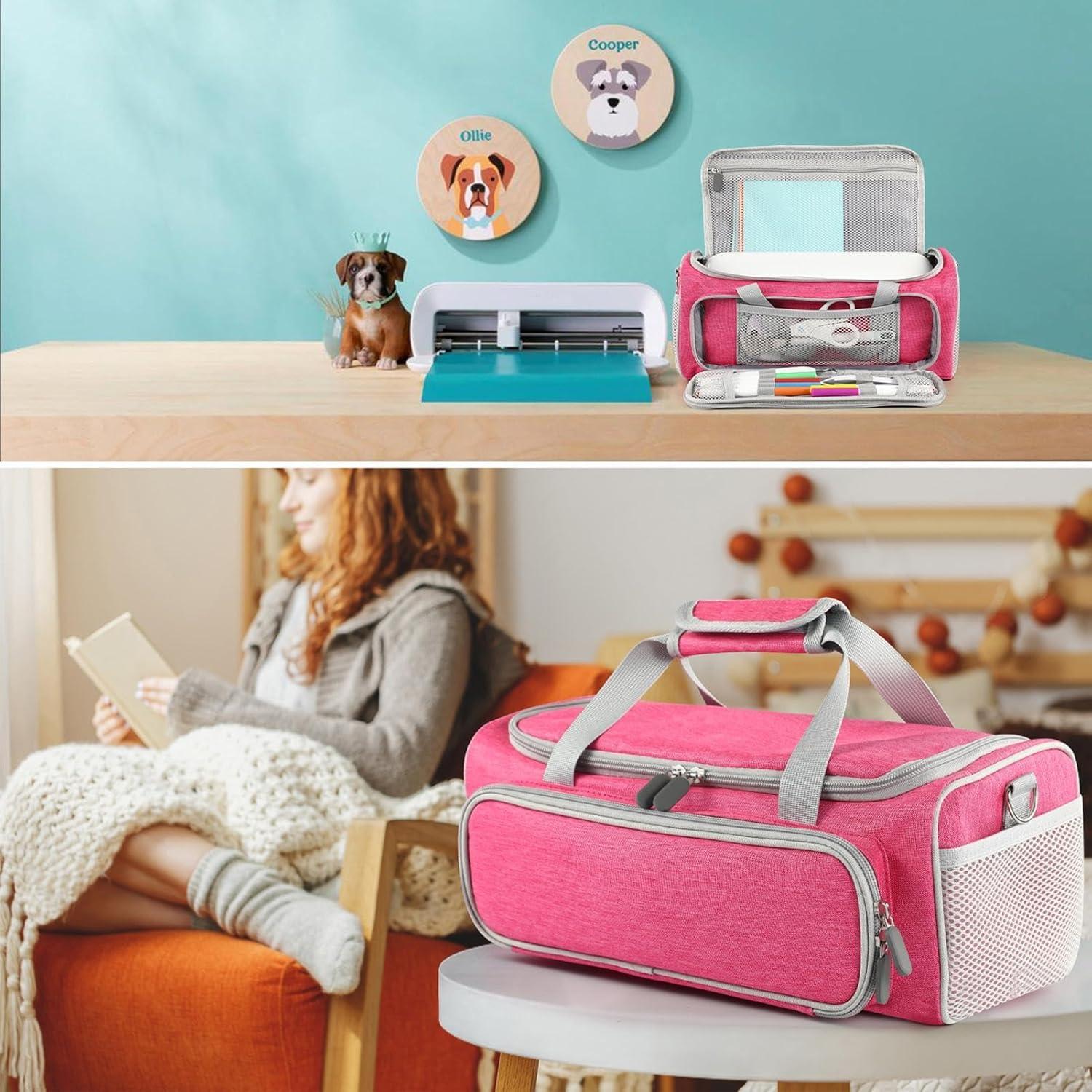 Funda de transporte para Cricut Joy Xtra - Rosa - Organizador