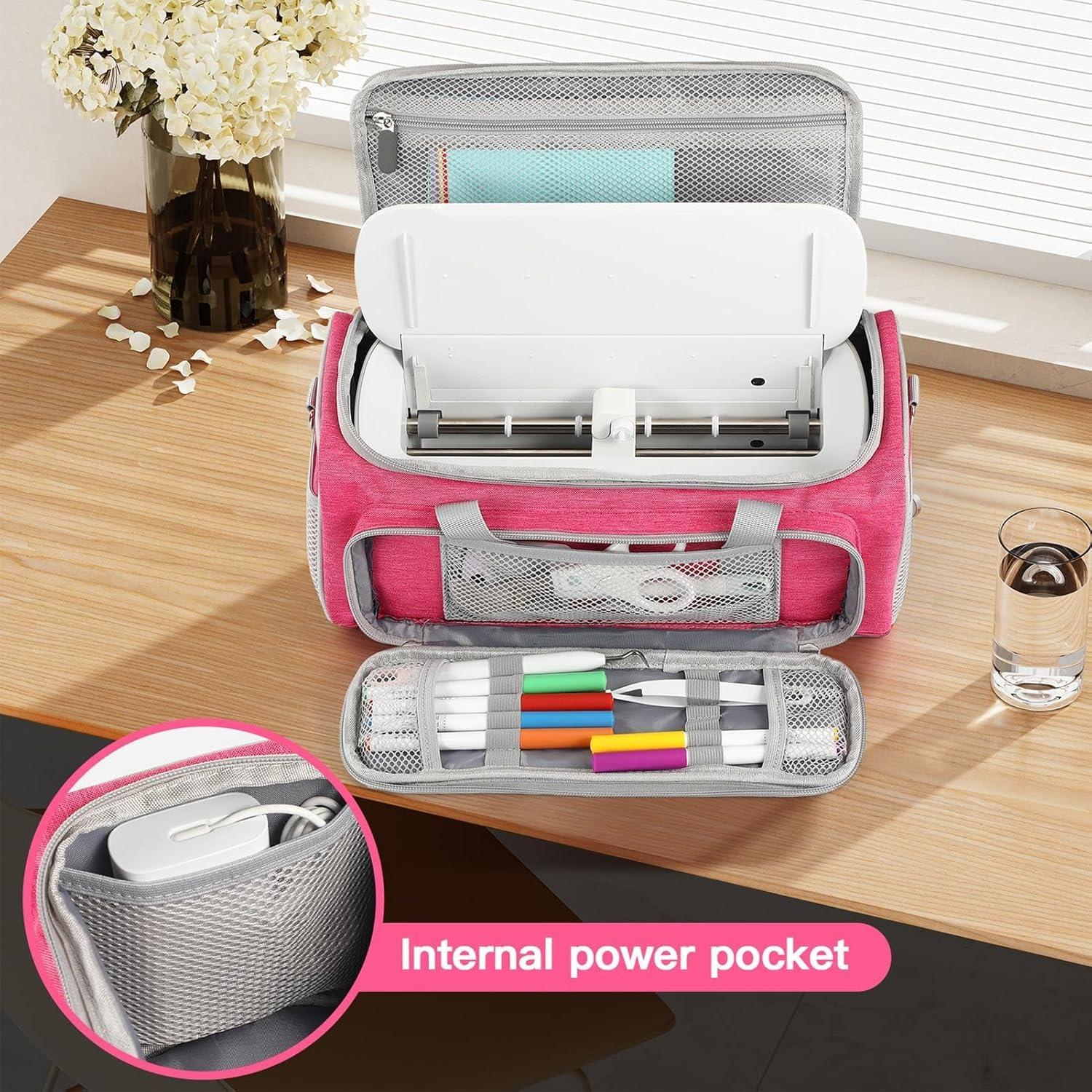 Funda de transporte para Cricut Joy Xtra - Rosa - Organizador