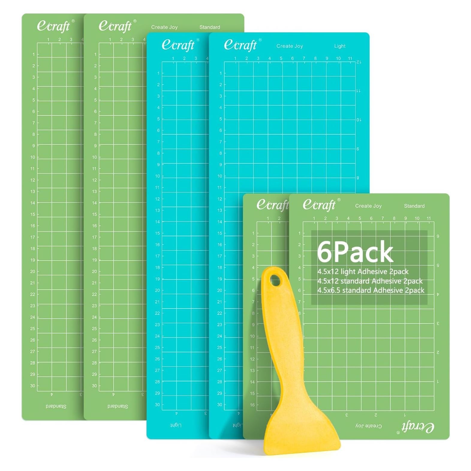 Mats de Corte Ecraft para Cricut Joy - 6 Paquetes 11.4x16.5cm