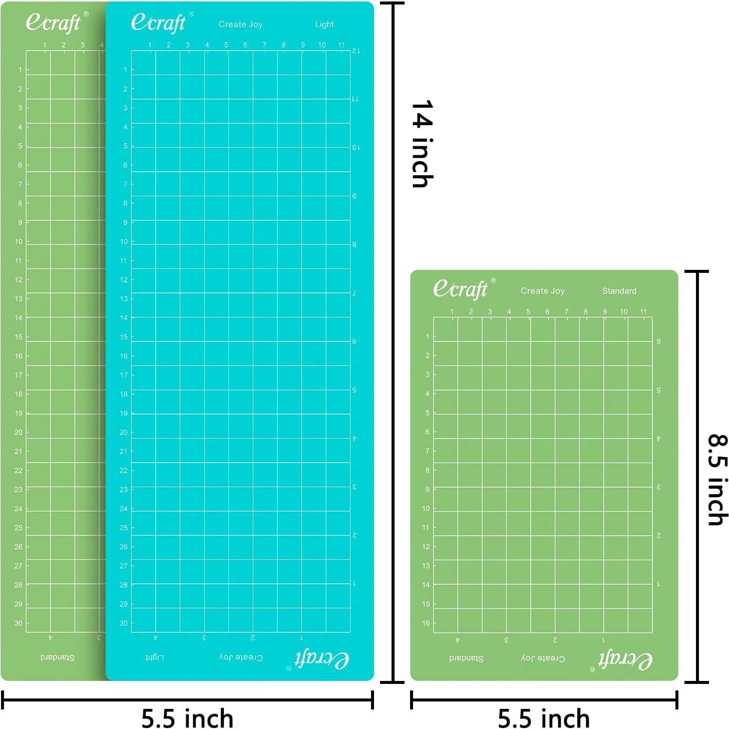 Mats de Corte Ecraft para Cricut Joy - 6 Paquetes 11.4x16.5cm