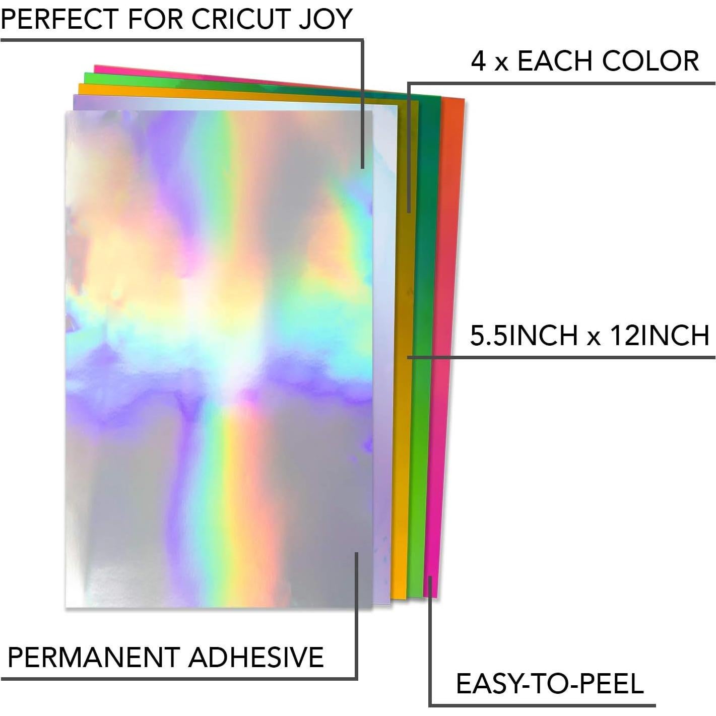 Vinilo Holográfico Kraftex 20 Hojas 30.48 x 13.97 cm