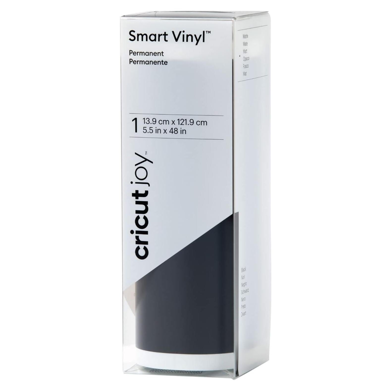 Vinilo Permanente Inteligente Cricut Joy 1.22m Negro Mate