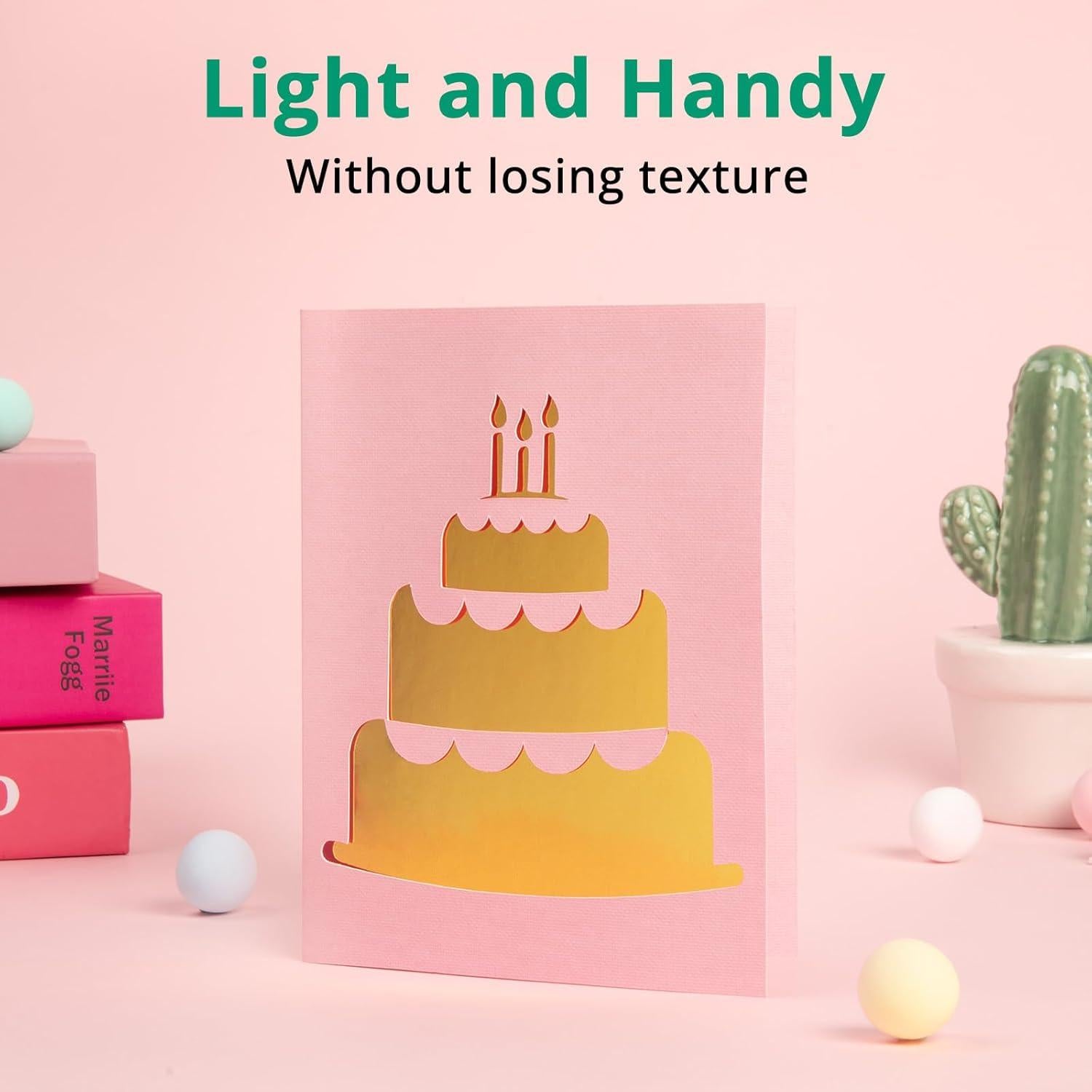 Kit de Creación de Tarjetas HTVRONT para Cricut Joy - 23 Piezas