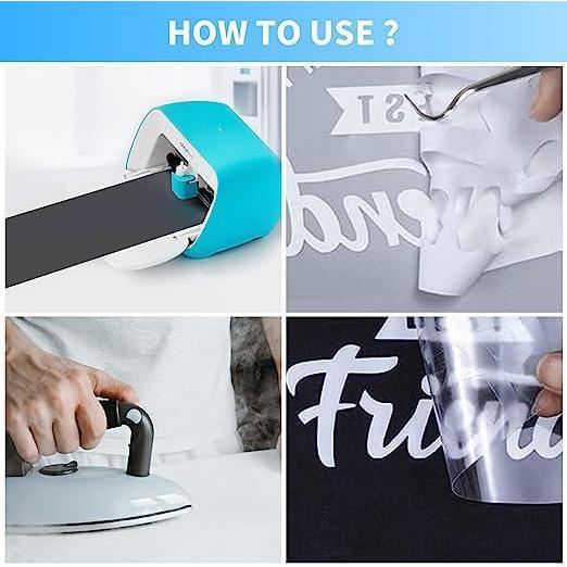 Vinilo Termoadhesivo MeYuxg 40 Hojas 14x30.48cm para Cricut Joy