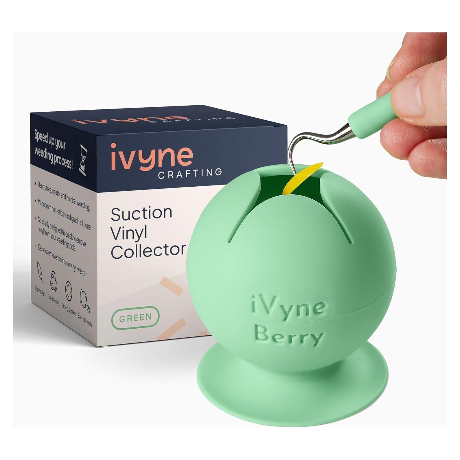 Colector de Residuos de Vinilo iVyne Berry Verde - Succión Fuerte