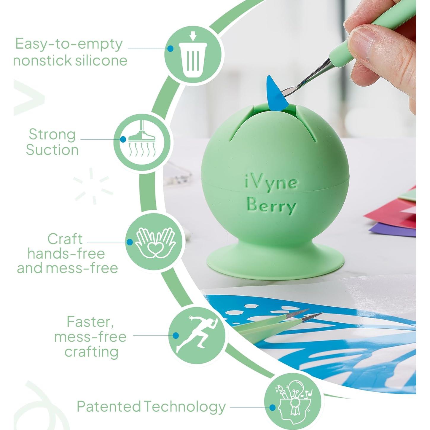 Colector de Residuos de Vinilo iVyne Berry Verde - Succión Fuerte