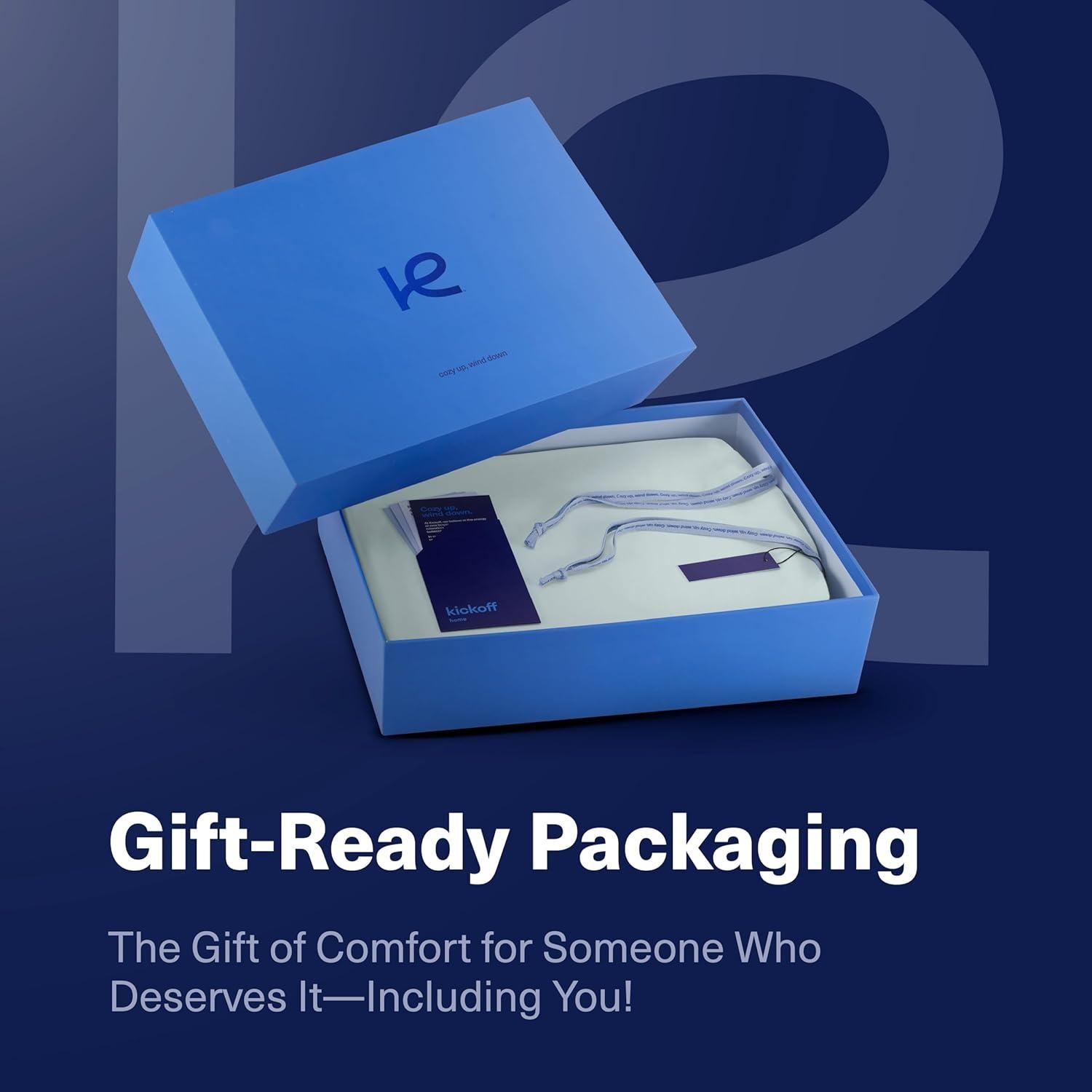 Sábanas de Viscosa de Bambú Kickoff Queen 4 Piezas Azul