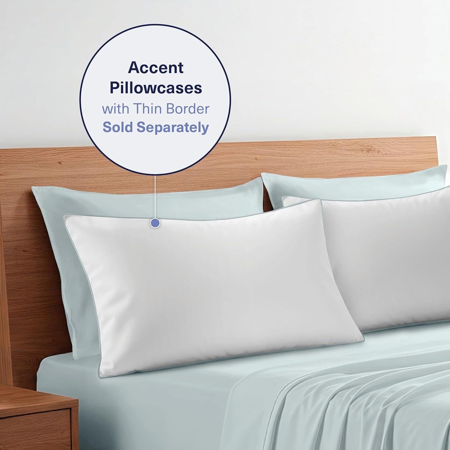 Sábanas de Viscosa de Bambú Kickoff Queen 4 Piezas Azul