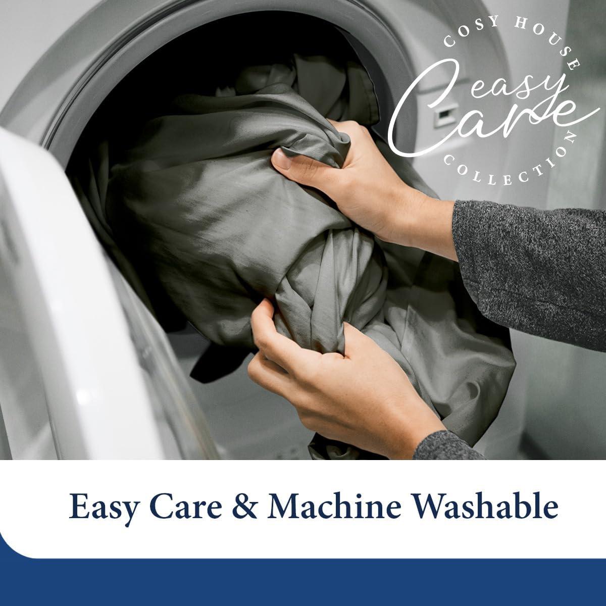 Juego de Sábanas Rey Cosy House 100% Rayón Bambú Azul Real