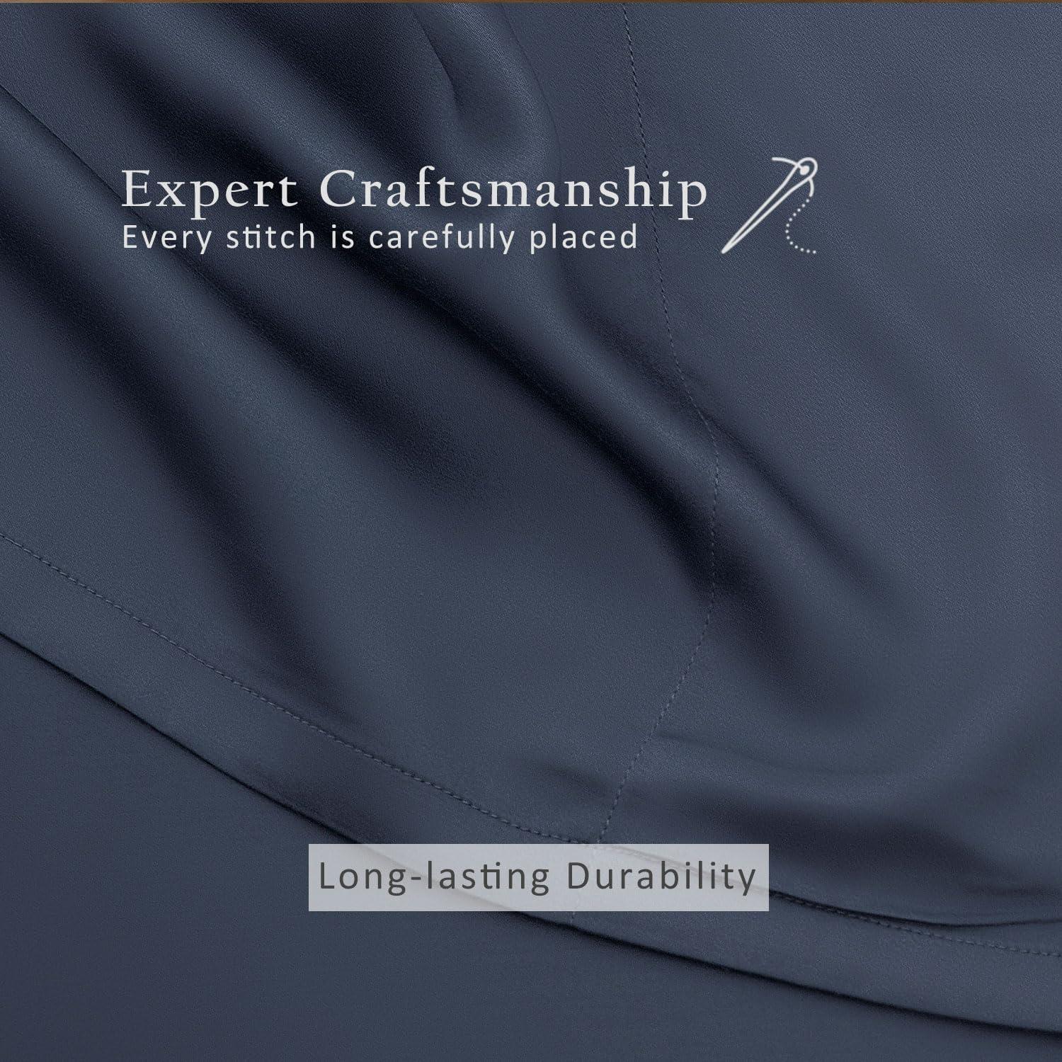 Juego de Sábanas de Enfriamiento TOSMO - 100% Viscosa de Bambú King