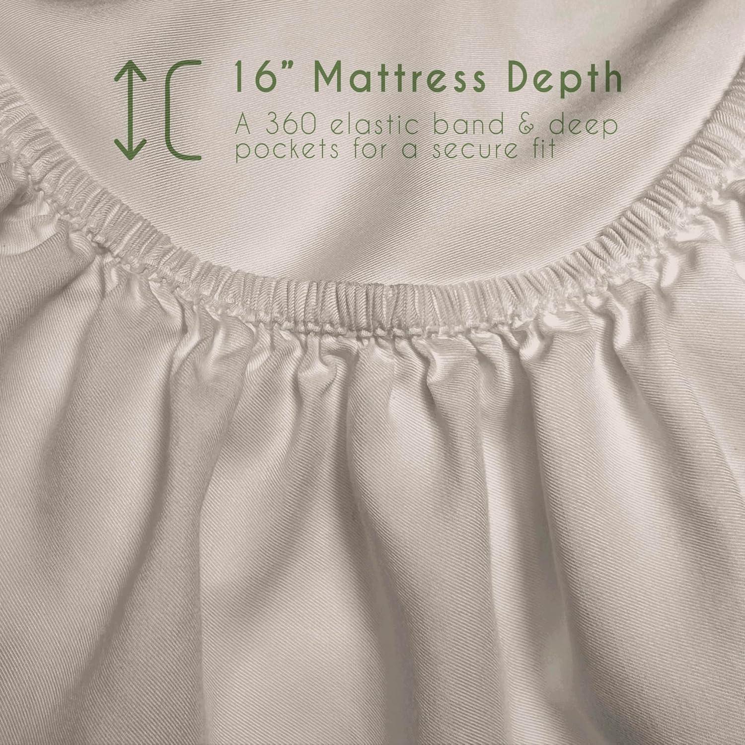 Juego de Sábanas Rey Home Environment 100% Rayón de Bambú Lino