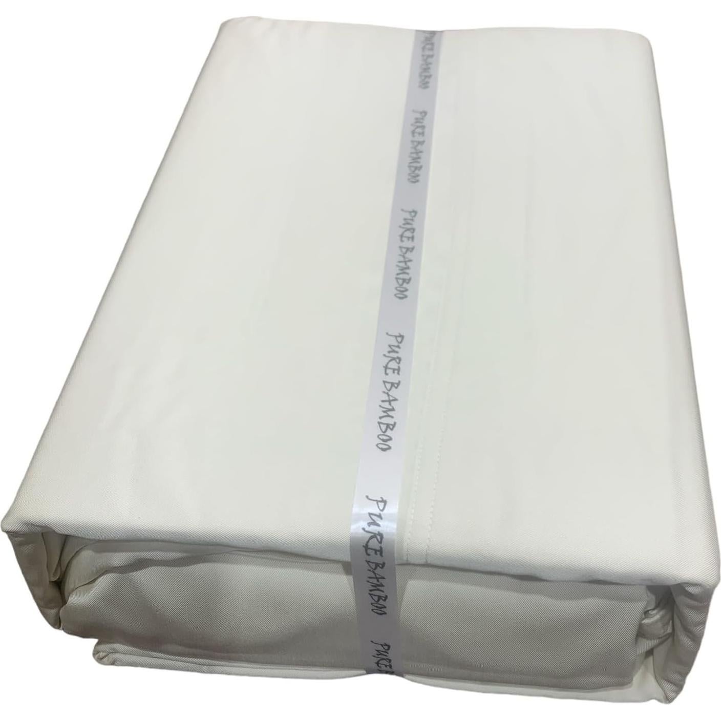 Juego de Sábanas de Viscosa de Bambú Royal Tradition Reina Marfil 4PC